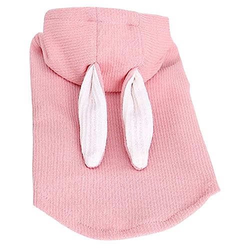 SOIMISS Bunny Ohren Hoodie für Haustiere Warmes Sweatshirt für Katzen und Hunde Niedliches Design Pflegeleicht für Herbst und Frühling Xs von SOIMISS