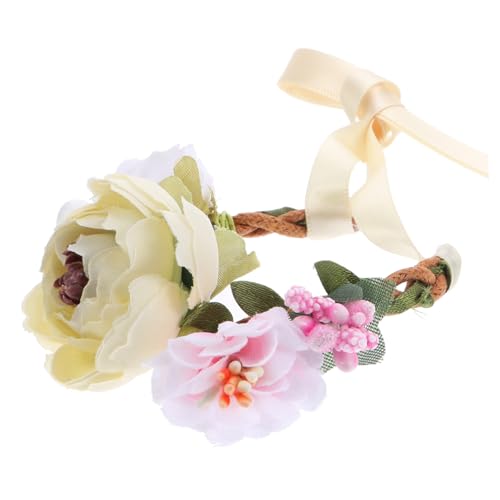 SOIMISS Elegantes Blumenstirnband Für Haustiere Stirnband Für Haustiere Schlichtes Design Für Besondere Anlässe Größe Xs von SOIMISS