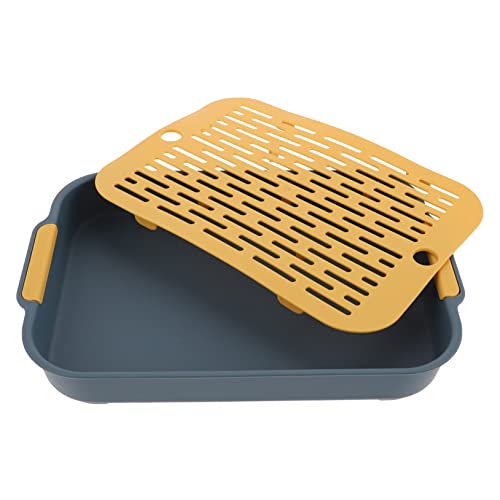 SOIMISS Fall Hasen Toilette für Kleintiere Rechteckiges Design zu Reinigen für Meerschweinchen und Hamster mit Sicherem Netzboden Hygienisch SOIMISS Fall Hasen Toilette für Kleintiere Rechteckiges Design zu Reinigen für Meerschweinchen und Hamster mit Sicherem Netzboden Hygienisch von SOIMISS