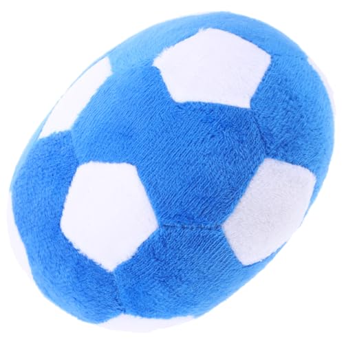 SOIMISS Fußballspielzeug Für Haustiere Hundeball Welpenspielzeug Zur Bereicherung Von Hunden Hunde-Puzzle- Großes Kauspielzeug Für Hunde Zahnen Zähne Die Plüsch Sky-Blue von SOIMISS