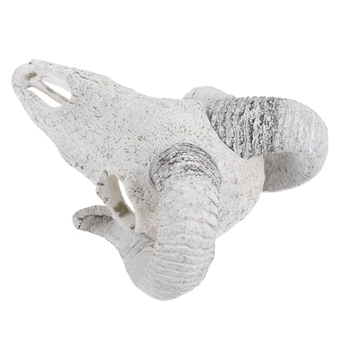 SOIMISS Große Schädelhöhle für Aquarien Dekorative Versteckstatue für Fische und Reptilien Langlebiges Resin für Terrarien und Halloween Dekoration von SOIMISS