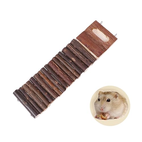 SOIMISS Hamster Holzleiter Kletter und Kauspielzeug für Kleintiere Flexible Brücke aus Naturholz für Hamster und Zwerghamster Fördert Aktives und Nagen SOIMISS Hamster Holzleiter Kletter und Kauspielzeug für Kleintiere Flexible Brücke aus Naturholz für Hamster und Zwerghamster Fördert Aktives und Nagen von SOIMISS