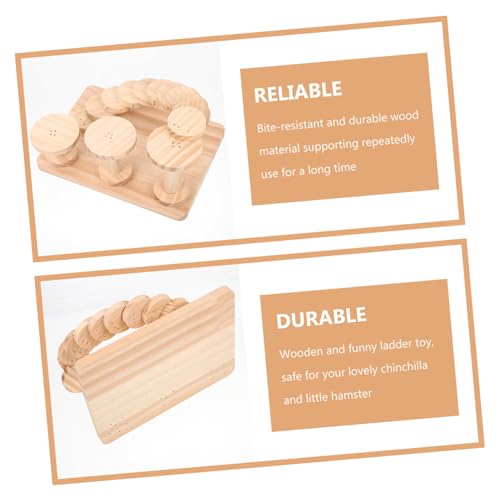 SOIMISS Hamster Holzspielzeug Leiter Plattform Klettergerüst Aus Naturholz mit Rundkanten Sicher und Stabil für Kleintier Käfig Zubehör SOIMISS Hamster Holzspielzeug Leiter Plattform Klettergerüst Aus Naturholz mit Rundkanten Sicher und Stabil für Kleintier Käfig Zubehör von SOIMISS