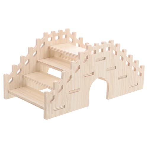 SOIMISS Hamster Kletterleiter aus Naturholz Kletterspielzeug für Kleintiere Stabile Brücke für Hamster und Chinchillas Sicheres Trainingszubehör für Haustiere SOIMISS Hamster Kletterleiter aus Naturholz Kletterspielzeug für Kleintiere Stabile Brücke für Hamster und Chinchillas Sicheres Trainingszubehör für Haustiere von SOIMISS