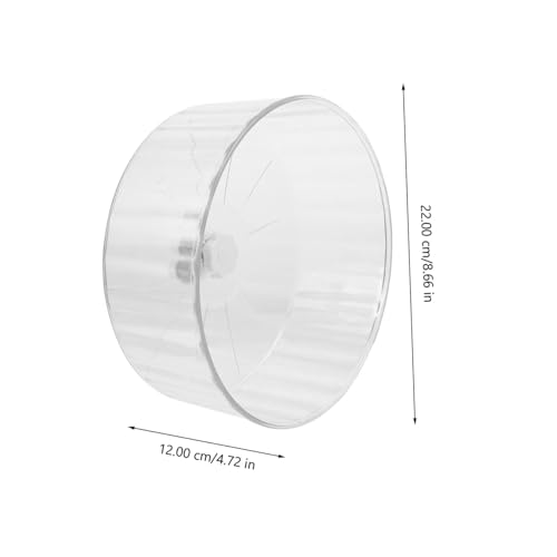 SOIMISS Hamster Laufrad Geräuschloses Kunststofflaufband mit Doppelachsen für Zwerghamster Meerschweinchen Chinchilla Kleintiere Geeignet Langlebiges für Gesundes Training von SOIMISS