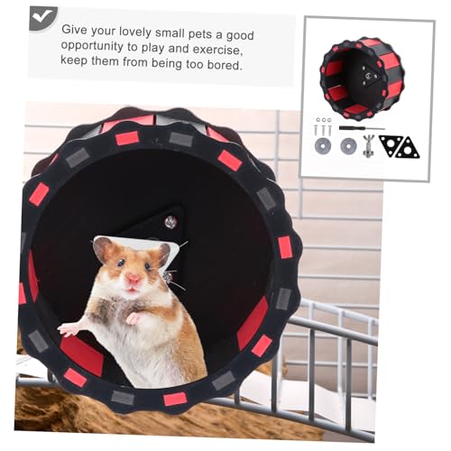 SOIMISS Hamster Laufrad Leise Geräuscharm Hamsterrad Laufrad Zwerghamster Käfig Zubehör mit Geräuschlosem Lauf für Kleine Kleintiere Wie Mäuse Chinchillas und Rennmäuse von SOIMISS