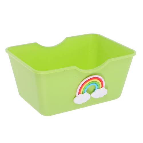 SOIMISS Hamster Toilette Schlafbett Für Hamster Chinchilla-hütte Hamster-schlafnest Staubbad Für Chinchilla Sandbad Für Hamster Hamstertoiletten Hamster Gehege Tiersandbad Abs Light Green von SOIMISS
