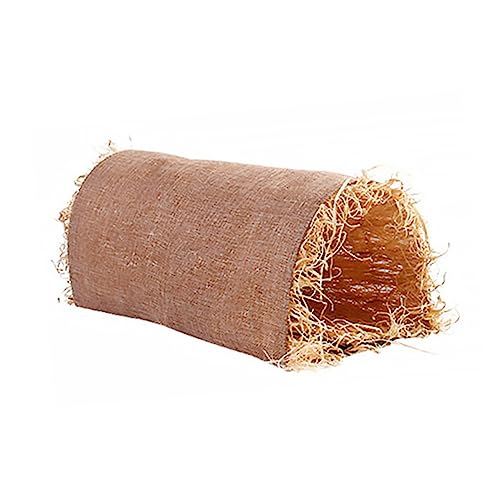 SOIMISS Hamster Tunnel Haustierkäfig Höhle Wurf Vlies Welpenbett Meerschweinchen Decke Nest Mini Kaninchen Hamsterhaus Meerschweinchenkäfig Hunde-PIPI-pad Tunnel- Leinen- Khaki von SOIMISS