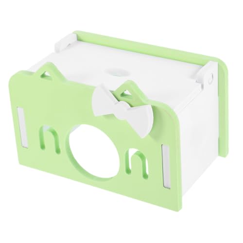 SOIMISS Hamster Versteck Haus Grün Groß aus Stabilem Material Kleintier Kuschelhütte für Meerschweinchen und Zwerghamster Ruhiger Rückzugsort für Käfig Langlebig und Bequem von SOIMISS