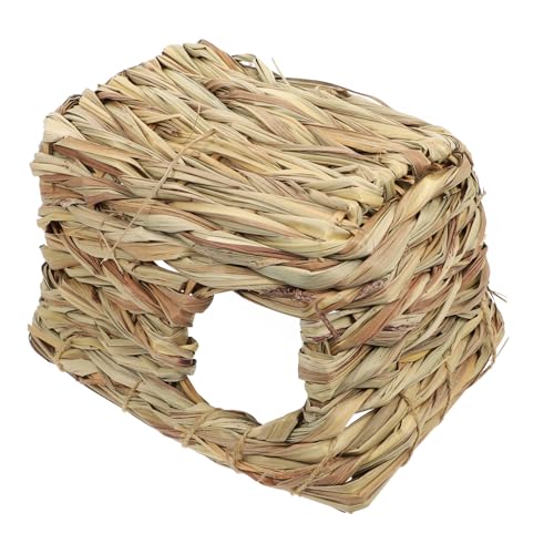 SOIMISS Hamster Versteck aus Handgeflochtenem Natürlichem Stroh Multifunktionales Nest für Kleine Haustiere Atmungsaktives Versteck zum Stressabbau und Ausruhen Geeignet für Hamster und SOIMISS Hamster Versteck aus Handgeflochtenem Natürlichem Stroh Multifunktionales Nest für Kleine Haustiere Atmungsaktives Versteck zum Stressabbau und Ausruhen Geeignet für Hamster und von SOIMISS