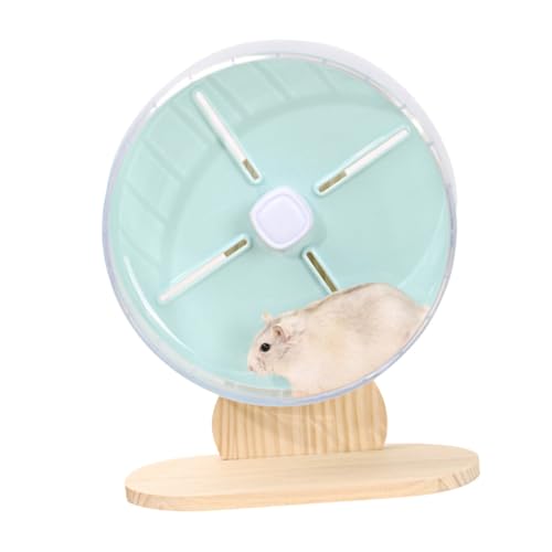 SOIMISS Hamsterrad Leise mit Holzgestell Stabiles Laufrad für Hamster Igel Chinchillas Fördert Bewegung und Aktivität Geeignet für Kleine Nagetiere Wie Zwerghamster und Mäuse von SOIMISS