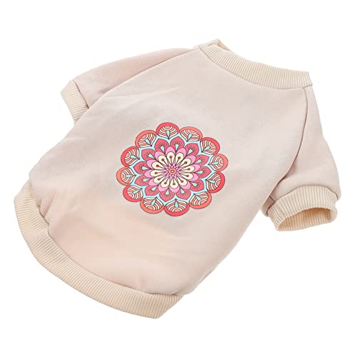 SOIMISS Haustier-Pullover tierkostüme hundemantel Dog Raincoat hundebekleidung Haustierkleidung Welpenwinterbekleidung entzückende hundekleidung Atmungsaktives Welpenkostüm Baumwolle Beige von SOIMISS