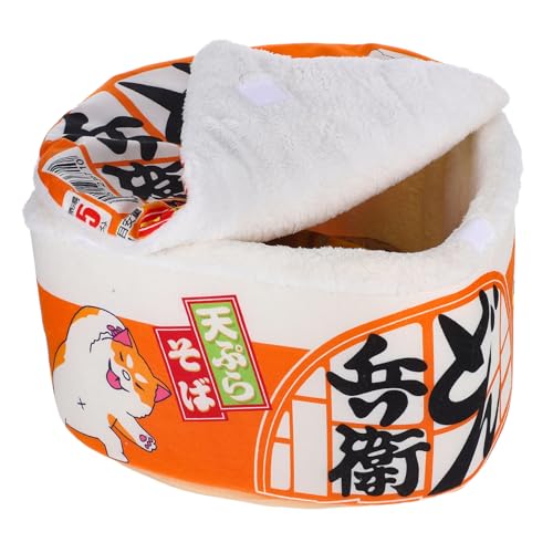 SOIMISS Haustier Ramen Bett Haustier Nest Matte Kreative Ramen Katze Bett Gemütlich Bequeme Katzen Zum Ruhe Nest Play Waschbares Plüschmaterial Haustier Nest SOIMISS Haustier Ramen Bett Haustier Nest Matte Kreative Ramen Katze Bett Gemütlich Bequeme Katzen Zum Ruhe Nest Play Waschbares Plüschmaterial Haustier Nest von SOIMISS
