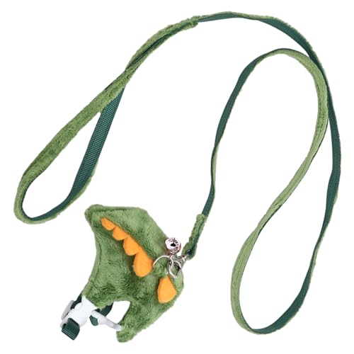 SOIMISS Haustierleine Schildkröte Katzengeschirr und Leine Ratte Meerschweinchen Bungee pet Supplies hundegurt rückenbandage rückengurt Frettchen Traktionsleine Kätzchenleine Vlies Green von SOIMISS
