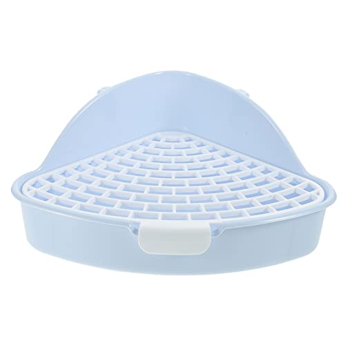 SOIMISS Haustiertoilette Bettwäsche Toilettenschale Trainer Hasenstreu Tablett Ausbildung Kaninchenstreu Pfanne Dreieckige Katzentoilette Gitterkäfig mit Linerboden cat Toilet Plastik Blau SOIMISS Haustiertoilette Bettwäsche Toilettenschale Trainer Hasenstreu Tablett Ausbildung Kaninchenstreu Pfanne Dreieckige Katzentoilette Gitterkäfig mit Linerboden cat Toilet Plastik Blau von SOIMISS