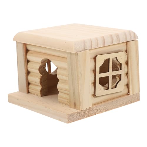 SOIMISS Holz Hamsterhaus Abnehmbares Hamster Spielhaus Natürliches Kleintierversteck Multifunktionale Hamsterhütte für Chinchillas Innenbereich Robustes Holzhaus für Hamster und Kaninchen SOIMISS Holz Hamsterhaus Abnehmbares Hamster Spielhaus Natürliches Kleintierversteck Multifunktionale Hamsterhütte für Chinchillas Innenbereich Robustes Holzhaus für Hamster und Kaninchen von SOIMISS