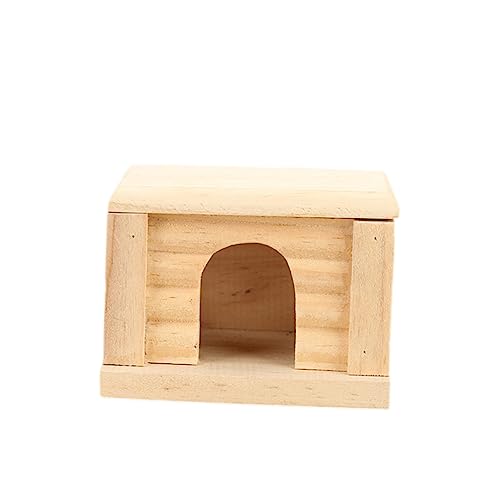 SOIMISS Holz Hamsterhaus mit Abnehmbarem Dach Kreative Hamsterhütte für Kleintiere mit Fenster und Komfortabler Schlafplatz für Zwerghamster und Meerschweinchen SOIMISS Holz Hamsterhaus mit Abnehmbarem Dach Kreative Hamsterhütte für Kleintiere mit Fenster und Komfortabler Schlafplatz für Zwerghamster und Meerschweinchen von SOIMISS