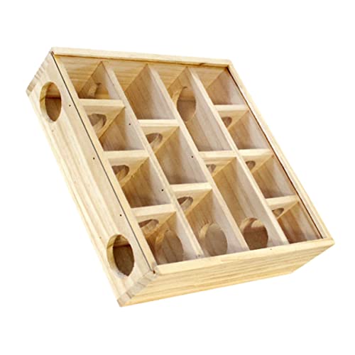 SOIMISS Holz Hamsterlabyrinth für Kleintiere Unterhaltsames Kauspielzeug für Hamster Chinchillas und Ratten Labyrinth von SOIMISS