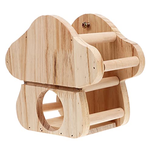 SOIMISS Holz Heu Feeder für Kleintiere Praktischer Futterhalter mit Kreativem Design für Kaninchen Meerschweinchen und Chinchillas Hält Futter Sauber und Ordentlich Installieren von SOIMISS