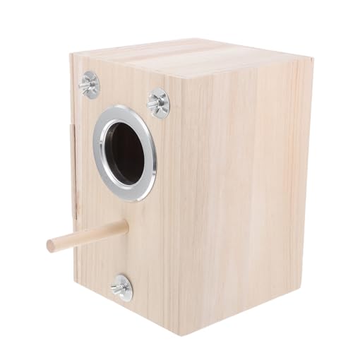 SOIMISS Holz Vogelbrutkasten Groß Langlebig und Sicher Natürlicher Vogel Nistplatz für Garten und Vogelzubehör Komfortables Zuhause für Wild und Haustiere von SOIMISS