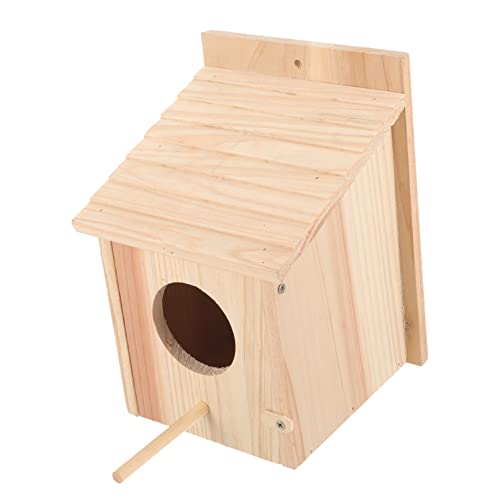 SOIMISS Holz Vogelhaus für Outdoor Hängendes Vogelfutterhaus mit Seil Kreatives Nistkästchen für Vögel Sichere Fütterungsstation aus Holz Naturfarbe SOIMISS Holz Vogelhaus für Outdoor Hängendes Vogelfutterhaus mit Seil Kreatives Nistkästchen für Vögel Sichere Fütterungsstation aus Holz Naturfarbe von SOIMISS