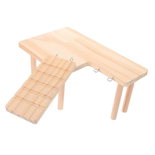 SOIMISS Holzleiter Plattform für Hamster und Zwerghamster Mehrstöckiges Kletterspielzeug aus Natürlichem Holz Fördert Bewegung Balance und Koordination Geeignet für Kleine Nager Wie SOIMISS Holzleiter Plattform für Hamster und Zwerghamster Mehrstöckiges Kletterspielzeug aus Natürlichem Holz Fördert Bewegung Balance und Koordination Geeignet für Kleine Nager Wie von SOIMISS