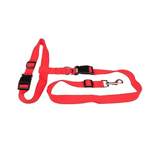 SOIMISS Hüftleine für Hunde hundegurt hundelaufband hundezubehör Hundeführleine Running Belt Hundehände Handhund Geschirr Wandern Hundeleine läuft Taille Hundeleine Taillenhundeläufer rot von SOIMISS