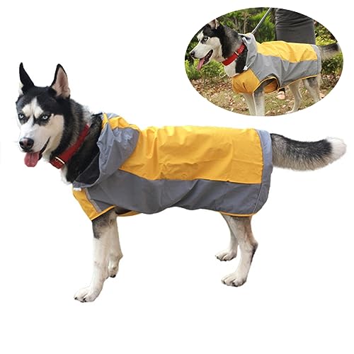 SOIMISS Hund Regenmantel Premium Atmungsaktive Doppelschicht Gelb Haustier Regenjacke für Bequemes Material SOIMISS Hund Regenmantel Premium Atmungsaktive Doppelschicht Gelb Haustier Regenjacke für Bequemes Material von SOIMISS