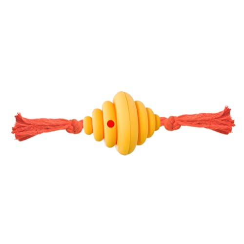 SOIMISS Hund kaut Tauziehen-Spielzeugball Ballspielzeug für Hunde Haustiere Interactive Dog Toys kauspielzeug welpe hundeball Interaktive Hundebälle Hundespielzeug für kleine Hunde Yellow von SOIMISS