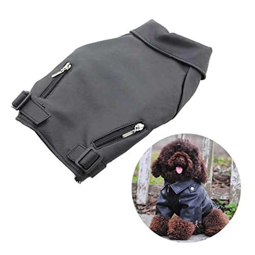 SOIMISS Hundemantel aus PU für Welpen Winddicht Warm Reißverschluss für Hundebekleidung für Herbst und Winter SOIMISS Hundemantel aus PU für Welpen Winddicht Warm Reißverschluss für Hundebekleidung für Herbst und Winter von SOIMISS