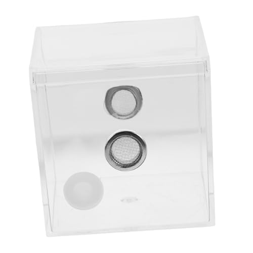 SOIMISS Insekten Habitat Box Transparente Fütterungsbox für Kleine Reptilien und Insekten Praktische Zucht und Pflege Lösung für Eidechsen und Mehr von SOIMISS