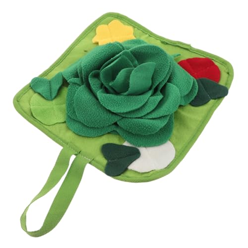 SOIMISS Interaktives Slow-Feeder Futterpad aus Polar Fleece Grün für Haustiere Fördert Langsames Fressen und Verdauung Leicht zu Reinigen Geeignet für Kaninchen Meerschweinchen Frettchen von SOIMISS