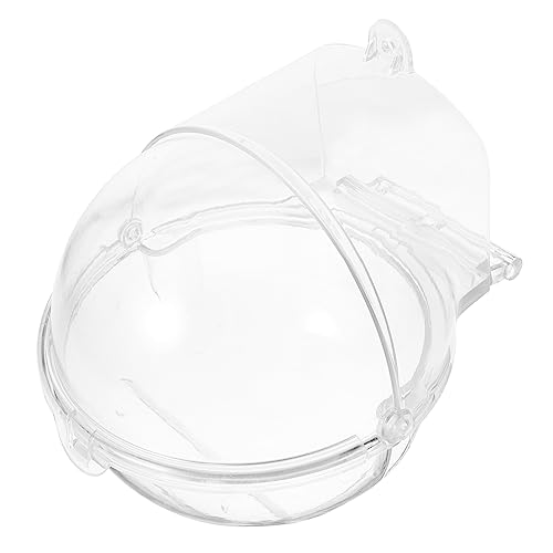 SOIMISS Kasten Vogeltränkekasten Käfig Kaninchen Vogeltränke zur Wandmontage Hamster Bird Bath Outdoor wasserbecken kleine Vogelbadewanne hängende Vogelbadewanne Plastik Transparent von SOIMISS