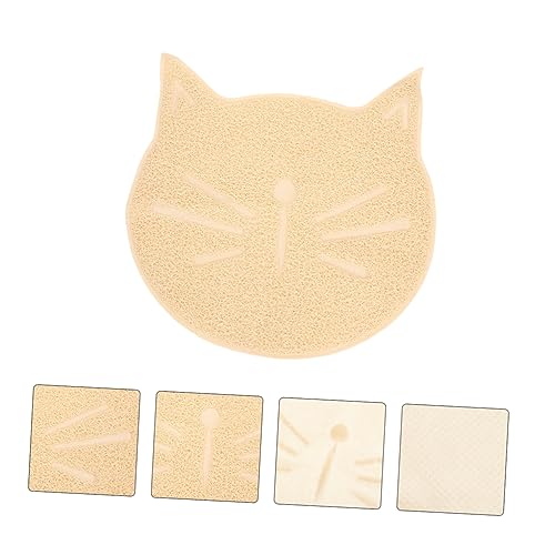 SOIMISS Katze Streu Matte rutschfest Haushaltsfreundliche Katzenmatte Beige Kompakt Strapazierfähig Leicht zu Reinigen als Katzenklo Unterlage und Futtermatte für Sauberen Boden SOIMISS Katze Streu Matte rutschfest Haushaltsfreundliche Katzenmatte Beige Kompakt Strapazierfähig Leicht zu Reinigen als Katzenklo Unterlage und Futtermatte für Sauberen Boden von SOIMISS