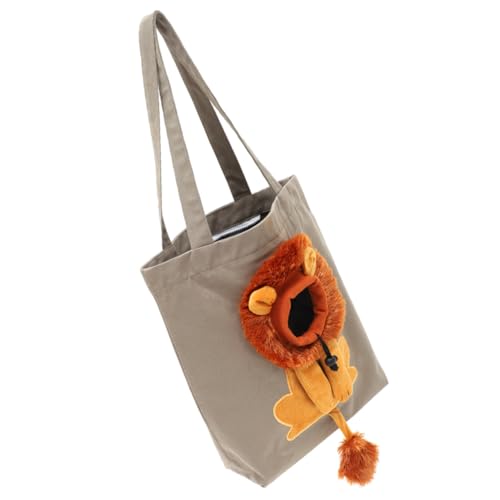 SOIMISS Katzen Tragetasche Löwenform Atmungsaktive Canvas Schultertasche für Kleine Haustiere Verstellbares Sichtfenster Bequeme Tragelösung für Katzen und Welpen für Ausflüge und Alltag SOIMISS Katzen Tragetasche Löwenform Atmungsaktive Canvas Schultertasche für Kleine Haustiere Verstellbares Sichtfenster Bequeme Tragelösung für Katzen und Welpen für Ausflüge und Alltag von SOIMISS