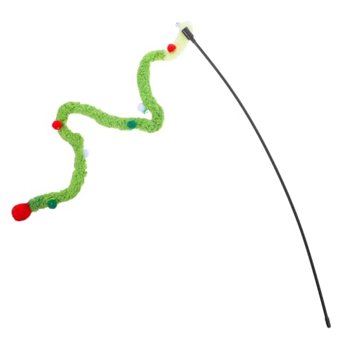 SOIMISS Katzen-zauberstab Mit Glöckchen, Buntes Plüsch-seilspielzeug Für Interaktives Spielen, Ideal Für Den Innenbereich Von Katzen, Kätzchen-vergnügungen, Katzenunterhaltung, Hält von SOIMISS