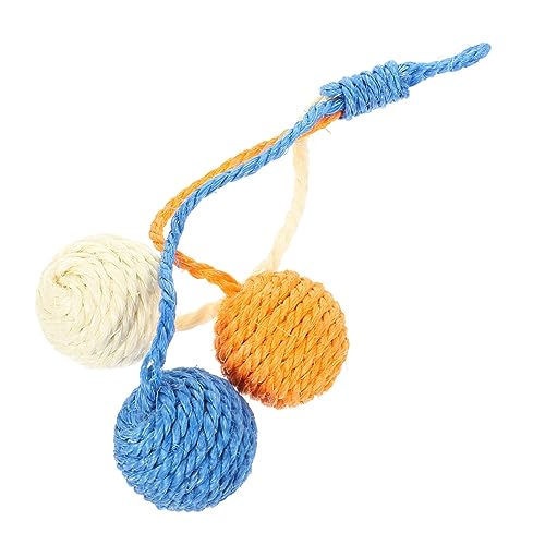 SOIMISS Katzenspielzeug Sisalball Interaktives Katzenspielzeug Aus Sisal Für Hauskatzen Farbiger Sisal Katzenball Beschäftigung Für Katzen Und Kätzchen Fördert SOIMISS Katzenspielzeug Sisalball Interaktives Katzenspielzeug Aus Sisal Für Hauskatzen Farbiger Sisal Katzenball Beschäftigung Für Katzen Und Kätzchen Fördert von SOIMISS