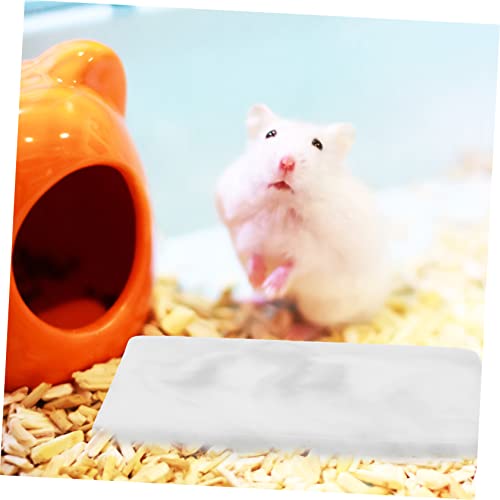 SOIMISS Keramik Kühlplatte für Kleintiere Käfigmontage Kühlt Hamster Meerschweinchen Sommerliche Abkühlung Hautfreundlich Sicher Quadratisch Halterung für Nagetiere von SOIMISS
