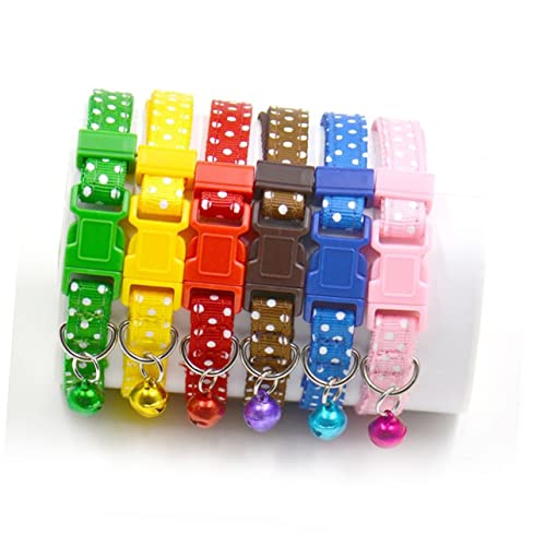 SOIMISS Kleine Dots Hundehalsband Mit Glocke Verstellbar Grün Für Welpen Und Kleine Für Weihnachten Und Besondere Anlässe SOIMISS Kleine Dots Hundehalsband Mit Glocke Verstellbar Grün Für Welpen Und Kleine Für Weihnachten Und Besondere Anlässe von SOIMISS