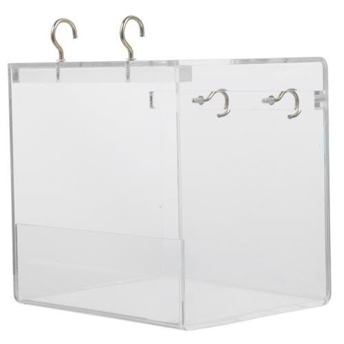 SOIMISS Kleine Hängende Vogelbadewanne aus Bruchsicherem Acryl Wiederverwendbar für Wellensittiche und Papageien Sicher mit Glatten Kanten als Vogelbad für Käfig und Innenbereich SOIMISS Kleine Hängende Vogelbadewanne aus Bruchsicherem Acryl Wiederverwendbar für Wellensittiche und Papageien Sicher mit Glatten Kanten als Vogelbad für Käfig und Innenbereich von SOIMISS