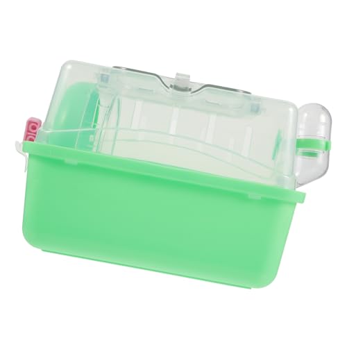 SOIMISS Kleiner Hamsterkäfig Mit Panoramafenster Für Zwerghamster Mehrzweck Käfig Für Hamster Und Nagetiere Spielbereich Und Futterstation von SOIMISS