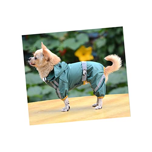 SOIMISS Regenmantel Für Kleine Hunde s Reflektierend Dunkelgrün Haustierregenmantel Für Welpen Bequemes Design Elastische Bündchen Für Regenbedingungen SOIMISS Regenmantel Für Kleine Hunde s Reflektierend Dunkelgrün Haustierregenmantel Für Welpen Bequemes Design Elastische Bündchen Für Regenbedingungen von SOIMISS