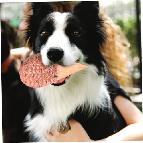 SOIMISS Kleiner Quietschender Eiscreme Form Lustiges Beißspielzeug Für Hunde Zur Zahnpflege Und Aktivitätsförderung Indoor Outdoor von SOIMISS