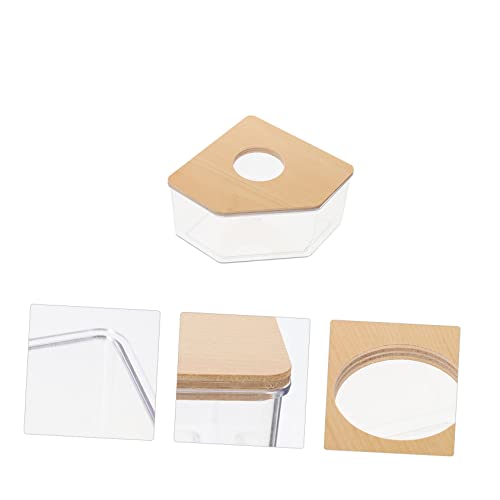 SOIMISS Kleines Hamster Sandbad aus Klarem Multifunktionale Badewanne und Toilette für Hamster und Chinchilla Langlebig Leicht zu Reinigen mit Glatten Kanten für Sicheres Baden von SOIMISS