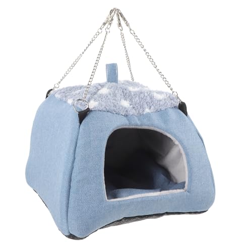 SOIMISS Kleintier hängematte und Schlafnest aus Strapazierfähigem und Schwamm Gemütliches Hamster Chinchilla Haus Geeignet für Jahreszeiten und Kleine Haustiere Wie Meerschweinchen Igel von SOIMISS