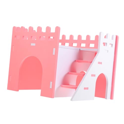 SOIMISS Kleintierhaus aus Stabilem Dekoratives Hamsterversteck Sicheres Spiel und Schlafhaus für Hamster Chinchilla Meerschweinchen und Kleine Haustiere Langlebig und Glatt von SOIMISS
