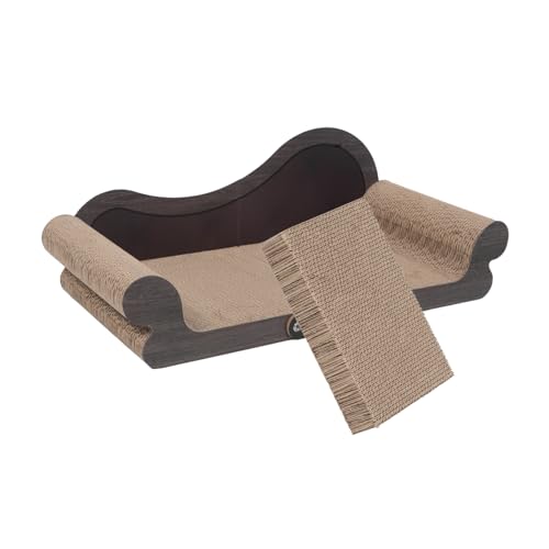 SOIMISS Kratzmöbel für Katzen Sofaform aus Langlebigem Wellpappe Material Sauberer Kratzschutz frei von Staub Kratzfestes Katzenmöbel für Indoor Katzen Pflegeleichtes Fummelbrett für von SOIMISS