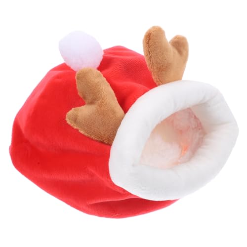 SOIMISS Kuscheliges Winter kleintiernest Wärmendes Hamsterbett für Igel Eichhörnchen Meerschweinchen Weiches Baumwoll schlafhaus für Kleine Tiere Platzsparendes Haustierbett zum Schlafen von SOIMISS