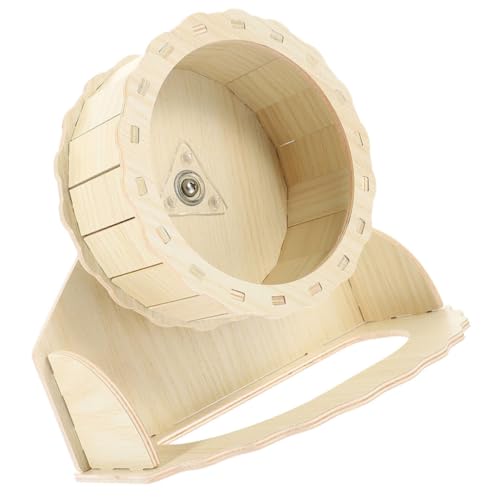 SOIMISS Leises Hamsterrad aus Holz mit Stabilem Ständer Geräuscharmes Laufrad für Hamster Zwerghamster Chinchillas Meerschweinchen Laufruhiges Trainingsrad für Kleine Nagetiere SOIMISS Leises Hamsterrad aus Holz mit Stabilem Ständer Geräuscharmes Laufrad für Hamster Zwerghamster Chinchillas Meerschweinchen Laufruhiges Trainingsrad für Kleine Nagetiere von SOIMISS