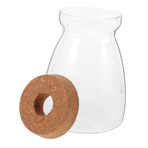 SOIMISS Micro Landscape Ökoflasche Glas Behälter mit Korkverschluss Luftdichtes Pflanzgefäß für Hydrokultur Feuchtigkeitsbewahrend Rundes Design als Flaschengarten für Zimmerpflanzen und SOIMISS Micro Landscape Ökoflasche Glas Behälter mit Korkverschluss Luftdichtes Pflanzgefäß für Hydrokultur Feuchtigkeitsbewahrend Rundes Design als Flaschengarten für Zimmerpflanzen und von SOIMISS